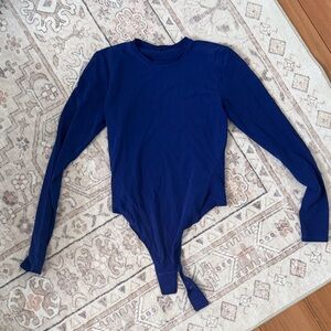 lululemon athletica bright blue Long-Sleeve Bodysuit